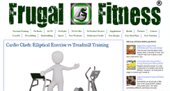 Desktop Screenshot of myfrugalfitness.com