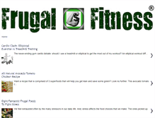 Tablet Screenshot of myfrugalfitness.com